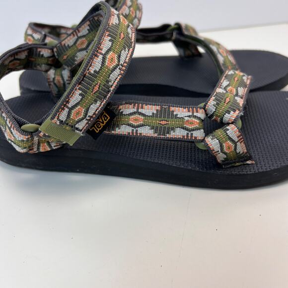 TEVA 1003987 Women’s Size 9 Universal Hiking Sandals Aztec Green Ankle Strap - Picture 4 of 6